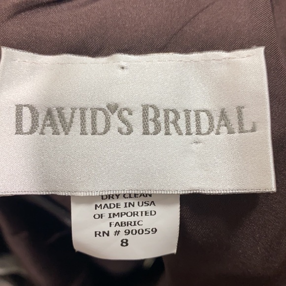 David's Bridal Sleeveless Short Bridesmaid Dress - Picture 5 of 8